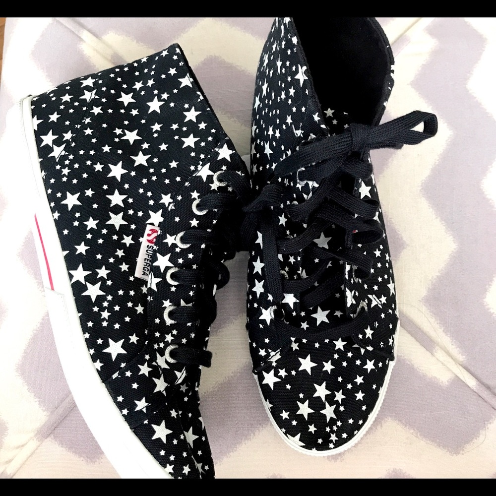 Superga navy star high tops
